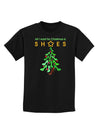 All I want for Christmas is Shoes Childrens Dark T-Shirt-Childrens T-Shirt-TooLoud-Black-X-Small-Davson Sales