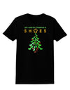 All I want for Christmas is Shoes Womens Dark T-Shirt-TooLoud-Black-X-Small-Davson Sales