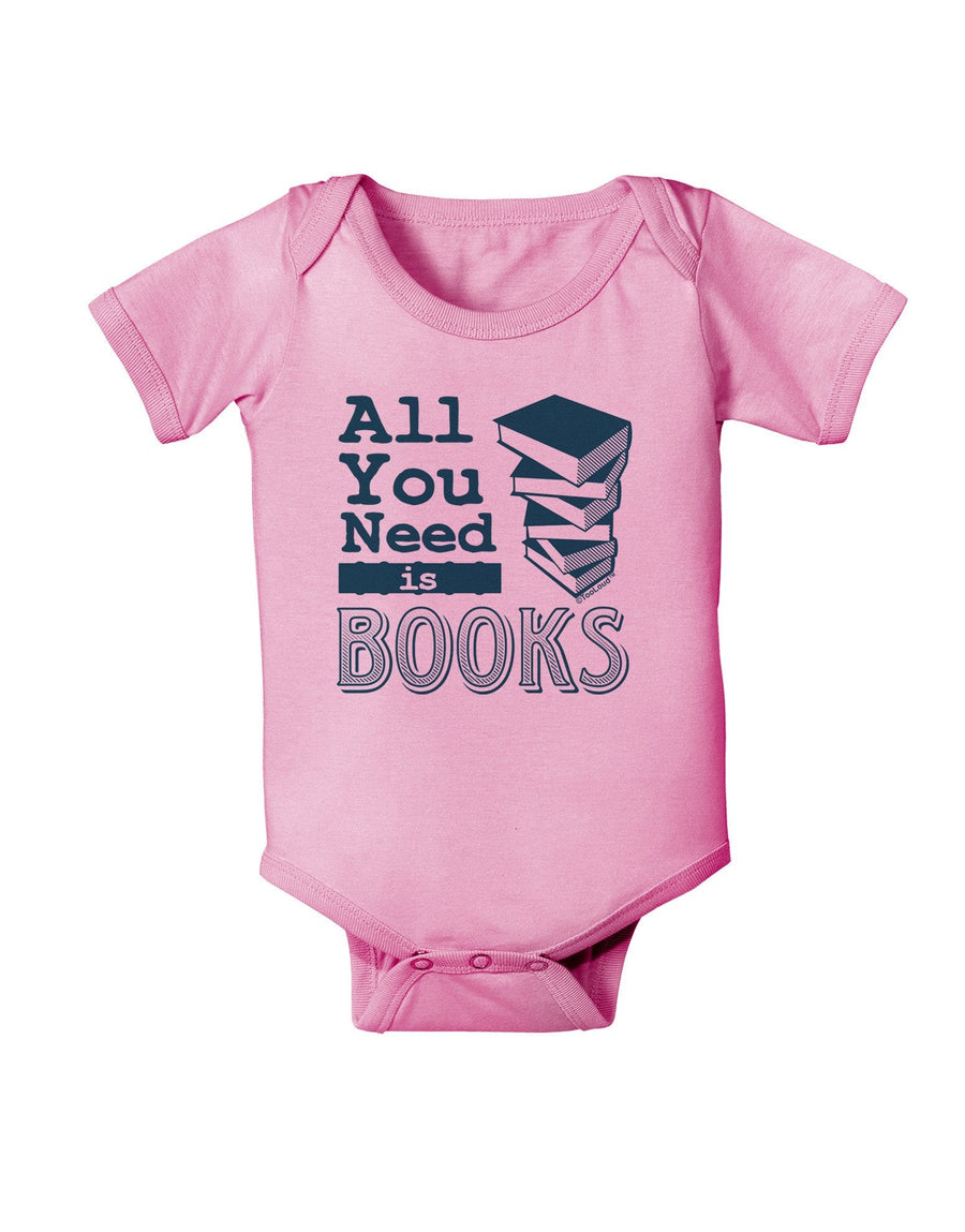 All You Need Is Books Baby Romper Bodysuit-Baby Romper-TooLoud-White-18-Months-Davson Sales