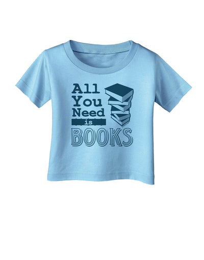 All You Need Is Books Infant T-Shirt-Infant T-Shirt-TooLoud-Aquatic-Blue-18-Months-Davson Sales