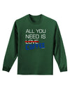 All You Need Is Coffee Adult Long Sleeve Dark T-Shirt-TooLoud-Dark-Green-Small-Davson Sales