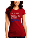 All You Need Is Coffee Juniors Petite Crew Dark T-Shirt-T-Shirts Juniors Tops-TooLoud-Red-Juniors Fitted Small-Davson Sales