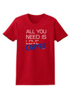 All You Need Is Coffee Womens Dark T-Shirt-TooLoud-Red-X-Small-Davson Sales