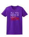 All You Need Is Tacos Womens Dark T-Shirt-TooLoud-Purple-X-Small-Davson Sales