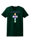 All is forgiven Cross Faux Applique Womens Dark T-Shirt-TooLoud-Forest-Green-Small-Davson Sales