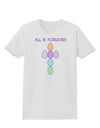 All is forgiven Cross Faux Applique Womens T-Shirt-Womens T-Shirt-TooLoud-White-X-Small-Davson Sales