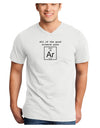 All of the Good Science Puns Argon Adult V-Neck T-shirt-Mens V-Neck T-Shirt-TooLoud-White-Small-Davson Sales