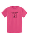 All of the Good Science Puns Argon Childrens T-Shirt-Childrens T-Shirt-TooLoud-Sangria-X-Small-Davson Sales