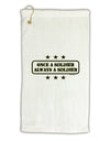Always A Soldier Micro Terry Gromet Golf Towel 16 x 25 inch-Golf Towel-TooLoud-White-Davson Sales