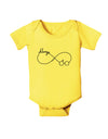 Always Infinity Symbol Baby Romper Bodysuit-Baby Romper-TooLoud-Yellow-06-Months-Davson Sales