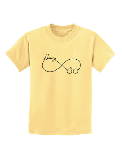 Always Infinity Symbol Childrens T-Shirt-Childrens T-Shirt-TooLoud-Daffodil-Yellow-X-Small-Davson Sales
