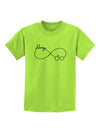 Always Infinity Symbol Childrens T-Shirt-Childrens T-Shirt-TooLoud-Lime-Green-X-Small-Davson Sales