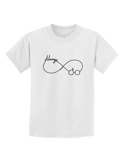 Always Infinity Symbol Childrens T-Shirt-Childrens T-Shirt-TooLoud-White-X-Small-Davson Sales