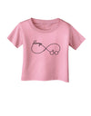 Always Infinity Symbol Infant T-Shirt-Infant T-Shirt-TooLoud-Candy-Pink-06-Months-Davson Sales