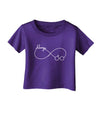 Always Infinity Symbol Infant T-Shirt Dark-Infant T-Shirt-TooLoud-Purple-06-Months-Davson Sales