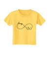 Always Infinity Symbol Toddler T-Shirt-Toddler T-Shirt-TooLoud-Yellow-2T-Davson Sales