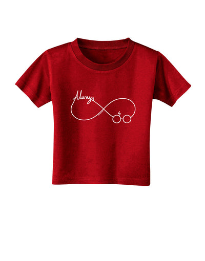 Always Infinity Symbol Toddler T-Shirt Dark-Toddler T-Shirt-TooLoud-Red-2T-Davson Sales