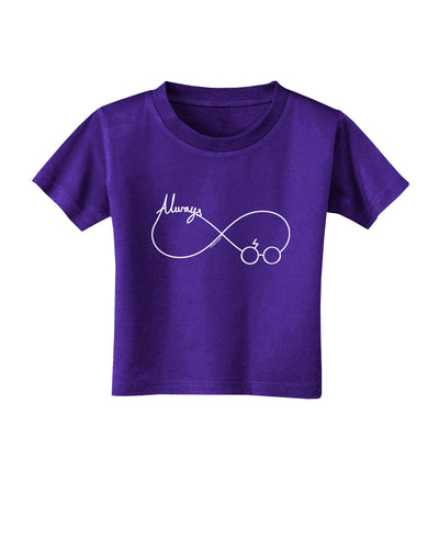 Always Infinity Symbol Toddler T-Shirt Dark-Toddler T-Shirt-TooLoud-Purple-2T-Davson Sales