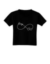 Always Infinity Symbol Toddler T-Shirt Dark-Toddler T-Shirt-TooLoud-Black-2T-Davson Sales