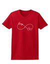 Always Infinity Symbol Womens Dark T-Shirt-TooLoud-Red-X-Small-Davson Sales