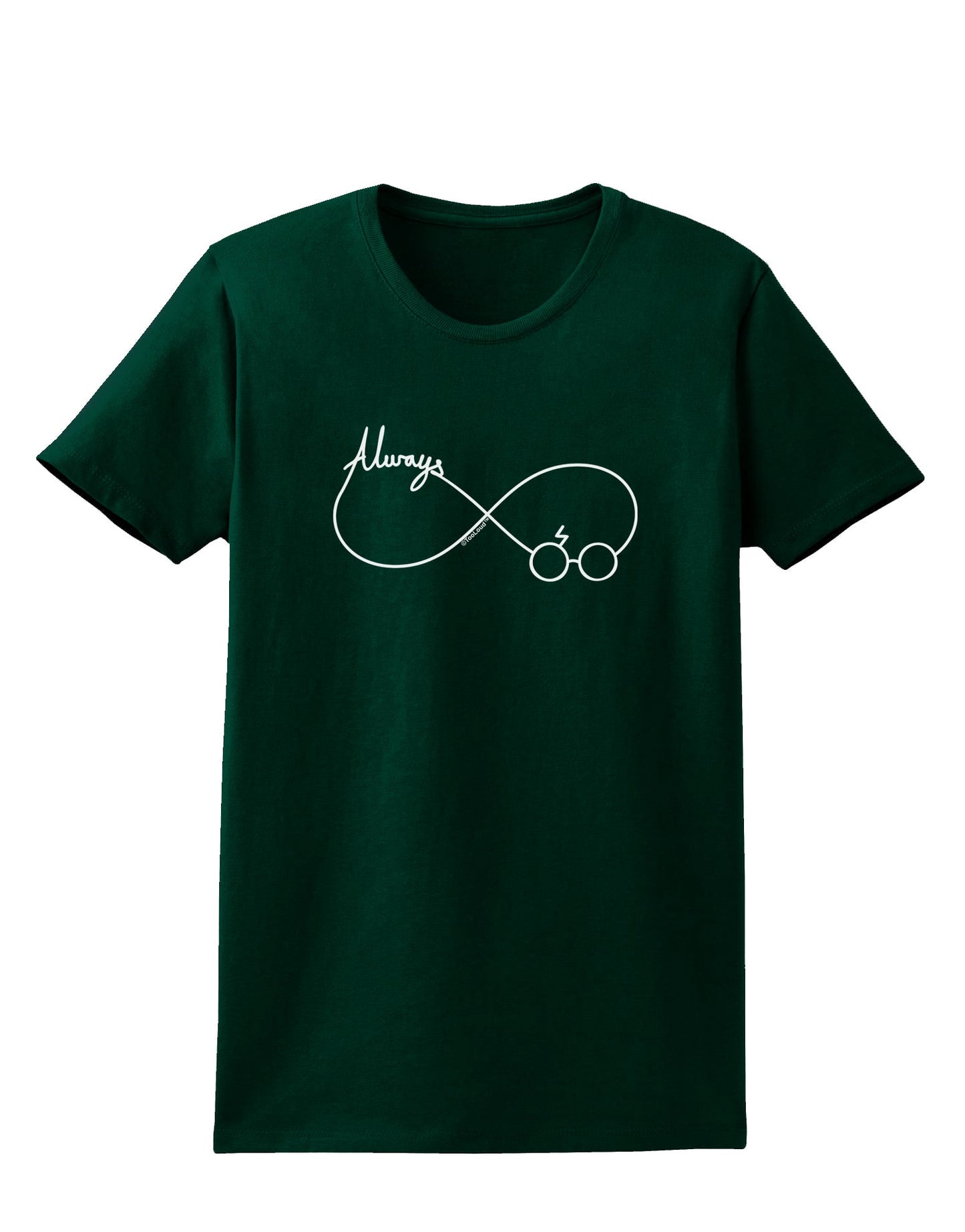 Always Infinity Symbol Womens Dark T-Shirt-TooLoud-Forest-Green-Small-Davson Sales