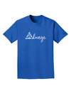 Always Magic Symbol Cursive Adult Dark T-Shirt by TooLoud-Mens T-Shirt-TooLoud-Royal-Blue-Small-Davson Sales