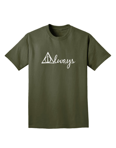 Always Magic Symbol Cursive Adult Dark T-Shirt by TooLoud-Mens T-Shirt-TooLoud-Military-Green-Small-Davson Sales