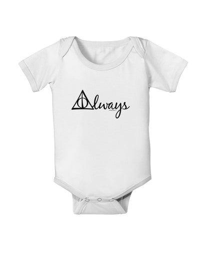 Always Magic Symbol Cursive Baby Romper Bodysuit by TooLoud-Baby Romper-TooLoud-White-06-Months-Davson Sales