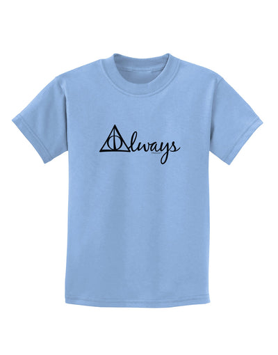 Always Magic Symbol Cursive Childrens T-Shirt by TooLoud-Childrens T-Shirt-TooLoud-Light-Blue-X-Small-Davson Sales