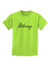 Always Magic Symbol Cursive Childrens T-Shirt by TooLoud-Childrens T-Shirt-TooLoud-Lime-Green-X-Small-Davson Sales