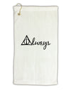 Always Magic Symbol Cursive Micro Terry Gromet Golf Towel 16 x 25 inch by TooLoud-Golf Towel-TooLoud-White-Davson Sales