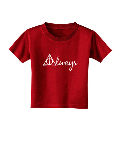 Always Magic Symbol Cursive Toddler T-Shirt Dark by TooLoud-Toddler T-Shirt-TooLoud-Red-2T-Davson Sales