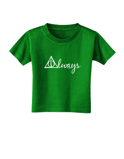 Always Magic Symbol Cursive Toddler T-Shirt Dark by TooLoud-Toddler T-Shirt-TooLoud-Clover-Green-2T-Davson Sales