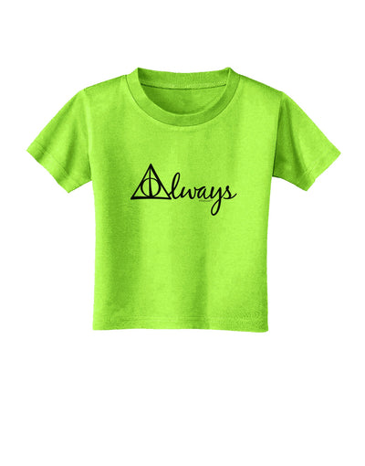 Always Magic Symbol Cursive Toddler T-Shirt by TooLoud-Toddler T-Shirt-TooLoud-Lime-Green-2T-Davson Sales