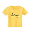 Always Magic Symbol Cursive Toddler T-Shirt by TooLoud-Toddler T-Shirt-TooLoud-Yellow-2T-Davson Sales