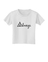 Always Magic Symbol Cursive Toddler T-Shirt by TooLoud-Toddler T-Shirt-TooLoud-White-2T-Davson Sales