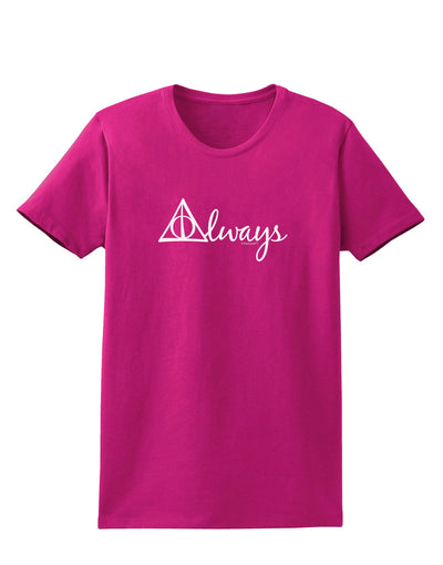 Always Magic Symbol Cursive Womens Dark T-Shirt by TooLoud-Womens T-Shirt-TooLoud-Hot-Pink-Small-Davson Sales