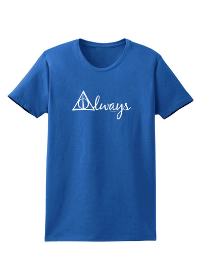 Always Magic Symbol Cursive Womens Dark T-Shirt by TooLoud-Womens T-Shirt-TooLoud-Royal-Blue-X-Small-Davson Sales