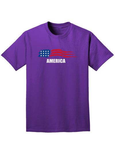 America Flag Adult Dark T-Shirt-Mens T-Shirt-TooLoud-Purple-Small-Davson Sales