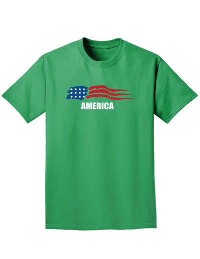 America Flag Adult Dark T-Shirt-Mens T-Shirt-TooLoud-Kelly-Green-Small-Davson Sales