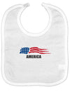 America Flag Baby Bib