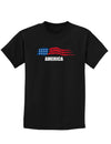 America Flag Childrens Dark T-Shirt-Childrens T-Shirt-TooLoud-Black-X-Small-Davson Sales