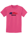 America Flag Childrens T-Shirt-Childrens T-Shirt-TooLoud-Sangria-X-Small-Davson Sales