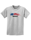 America Flag Childrens T-Shirt-Childrens T-Shirt-TooLoud-AshGray-X-Small-Davson Sales