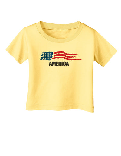 America Flag Infant T-Shirt-Infant T-Shirt-TooLoud-Daffodil-Yellow-06-Months-Davson Sales