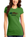 America Flag Juniors T-Shirt-Womens Juniors T-Shirt-TooLoud-Kiwi-Green-Small-Davson Sales