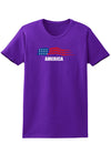 America Flag Womens Dark T-Shirt-TooLoud-Purple-X-Small-Davson Sales