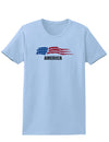 America Flag Womens T-Shirt-Womens T-Shirt-TooLoud-Light-Blue-X-Small-Davson Sales