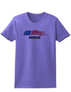 America Flag Womens T-Shirt-Womens T-Shirt-TooLoud-Violet-X-Small-Davson Sales