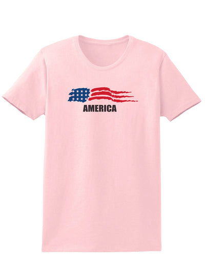 America Flag Womens T-Shirt-Womens T-Shirt-TooLoud-PalePink-X-Small-Davson Sales